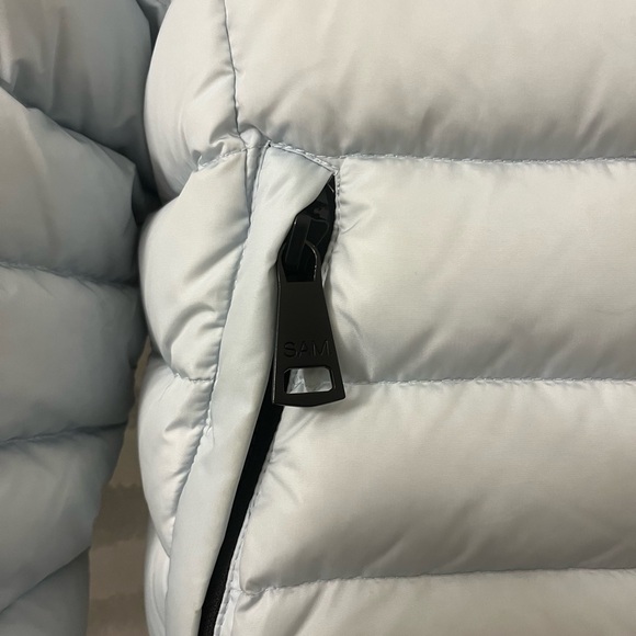 SAM NY Freestyle Down Puffer Jacket Coat in light blue, size L - Picture 2 of 10